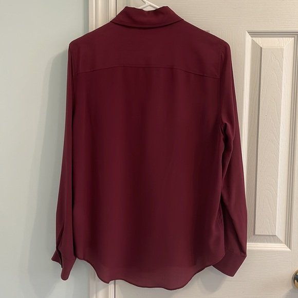 Zara Burgundy Blouse - Picture 2 of 4